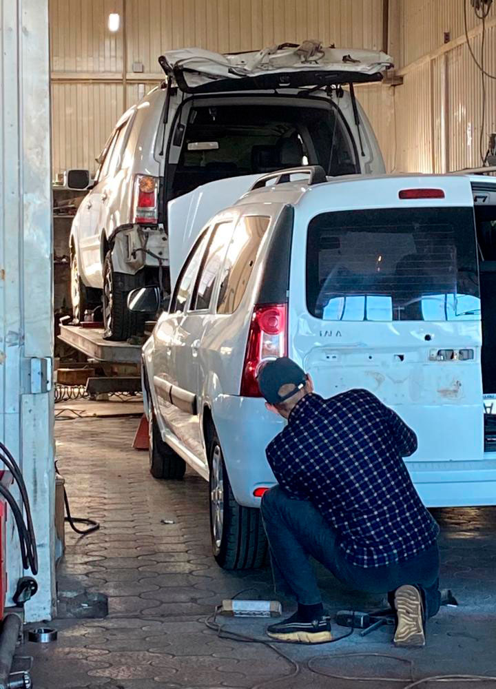 Кузовной ремонт на стапеле